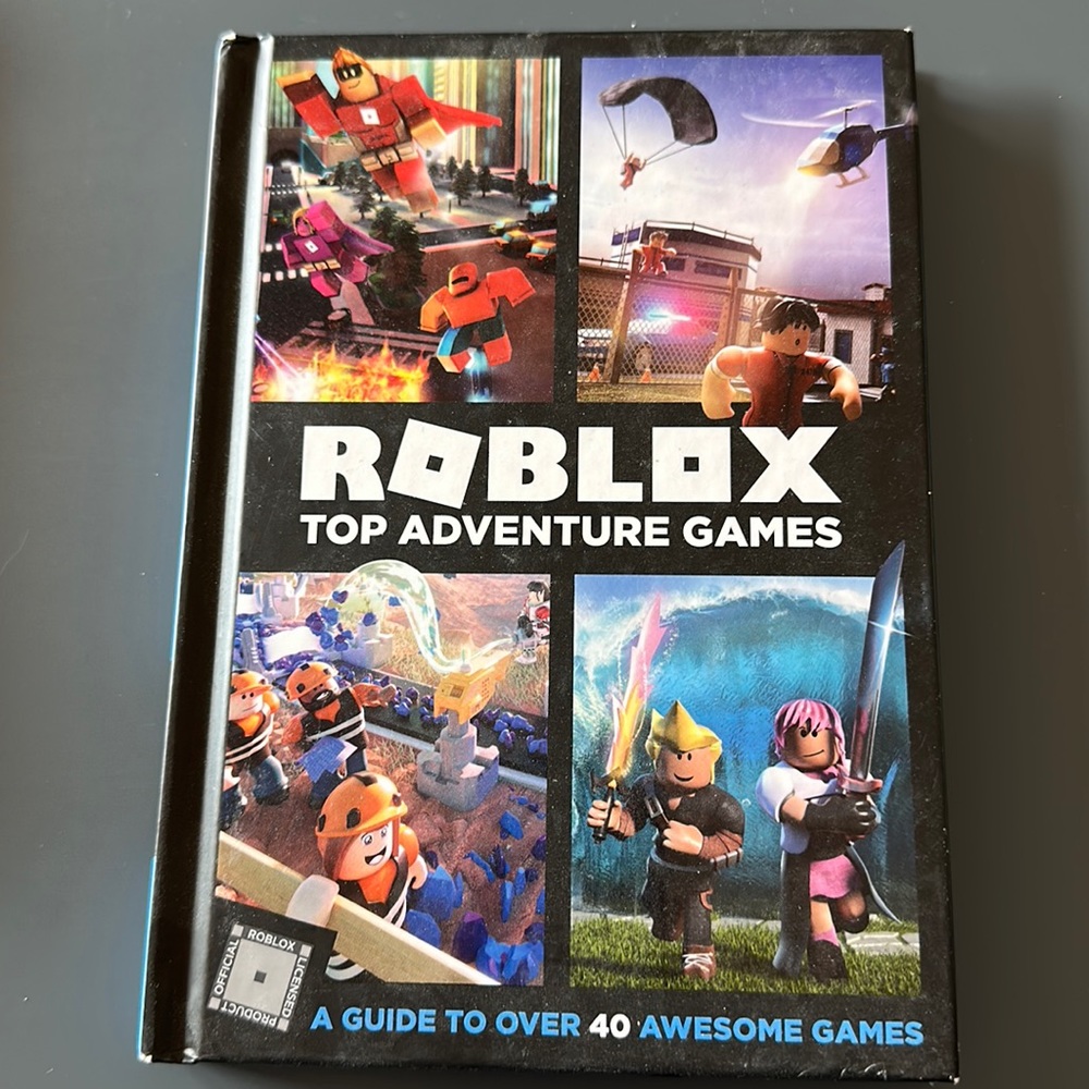Roblox top adventure games hard bound book